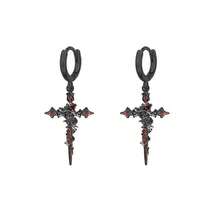 槍黑玫瑰花十字