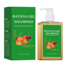 Batana Oil Shampoo,Champú Batana con Extracto de Romero para nutrir el cabello, champú para dar volumen y proteger el cabelludo-300ml - Verde - Ver 8