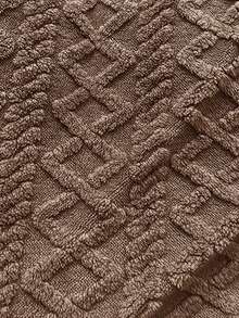 3 件套灰褐色天鹅绒毛绒床上用品套装（1 个羽绒被套 + 2 个枕套），柔软舒适，适用于卧室、客房 - 咖啡棕 - 查看 6