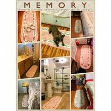 Rose Floral Area Rug - 17.71"X49.21" Super Soft Non-Slip Bath Mat, Absorbent Floral Runner For Bathroom, Bedroom, Kitchen, And Living Room Decor (Pink Or Green) - Màu hồng xinh xắn - Xem 7