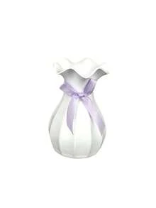 1 قطعة إناء بلاستيكي بمظهر السيراميك، إناء فني حديث مع تصميم مضاد للانزلاق، هدية مثالية لعيد الميلاد والهالوين وعيد الشكر والعيد الفصحي، مناسب لديكور غرفة المعيشة والنوم والحديقة والمكتب، متوفر ب- 3 ألوان