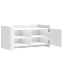 Coffee Table White 100x50x50 Cm Engineered Wood - 白色 - 查看 8