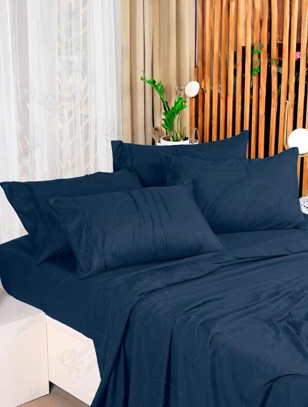 Conjunto Completo de Cama Queen 4 Pcs 400 Fios Percal Flex - 4 PCS