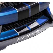 u2013 Letras de vinilo divisores de labios frontales compatibles con Mustang Shelby GT350 2015 - 2019, blanco brillante - Blanco - Ver 1