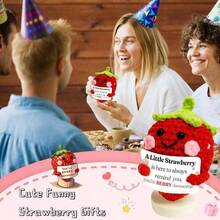 Positive Crochet Strawberry Gifts Women: Friend Mom Sister Her Birthday Handmade Strawberry Berry Awesome