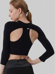 Women's Arm Shaping Compression Sleeve, Comfortable Breathable UV Protection, Women's Cooling Shawl - Yellow - View 3