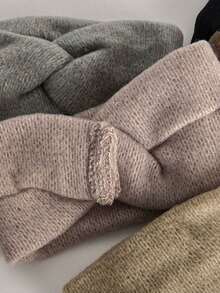 1 Stück modischer gestrickter Stirnband, warm & windundurchlässig, vielseitiger Kopfschmuck für Herbst/Winter, geeignet für Muttertag, Schulanfang, Thanksgiving, Neujahr, Valentinstag, Karneval Feiertage Frauen Schal Haarzubehör Warme Haarbänder Frauen Bandanas