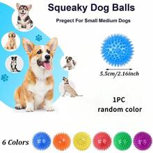 3 Peças Brinquedos de Bolas Squeaky para Cachorro, Bola de Espiga para Mastigação de Cachorro, Brinquedos Flutuantes para Piscina de Cachorro, Brinquedos de Borracha TPR para Busca de Cachorros Pequenos, Brinquedos para Morder por Tédio, Limpeza Dental para Cachorros Médios e Pequenos - Multicolorido - Visão 12