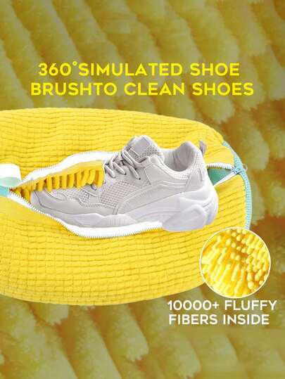 Shoe Washing Bag, Washing Machine And Dryer Shoe Laundry Bag, Washing Machine Shoe Bag, Plush Fiber Shoe Cleaning Bag, Reusable For Sports And Tennis Shoes, Laundry Bag