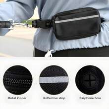 Guia de Corrida para Animais de Estimação com Pochete, Guia Retrátil Multifuncional para Cães, Guia de Cão Sem Mãos, Guia de Cintura com Absorção de Choque para Passeio, Corrida, Caminhada, Cinto Ajustável com Pochete e Alça, Cinto de Corrida Reflexivo para Cães Pequenos, Médios e Grandes