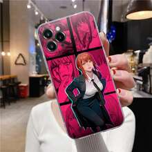 ,  iPhone-Hülle,  Power Makima Anime Klare Hülle für iPhone 16 15 14 13 12 11 Pro Max Mini Xs XR X 7 8 Plus Weiche Silikonhülle - PTTM-CLS 01 - Übersicht 6