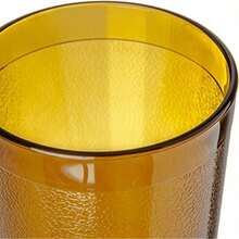 Carlisle FoodService Products 521213 Stackable ShatterResistant Plastic Tumbler 12 Oz. Amber