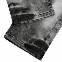 Men's Fashion Pocket Casual Jeans,Jeans Para Hombre,Men Denim,Slim Fit Stretch Jean,Pocket Casual Jeans - 黑色 - 查看 3