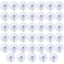 30pcs Small Transparent Suction Cup Hooks, Multifunctional Traceless Hanging Storage Suction Cup Hooks With Stainless Steel Hook For Window, Glass Door, Bathroom Shower Wall, Kitchen Walls, Christmas, Halloween And New Year Decoration Hooks - Clear - View 15