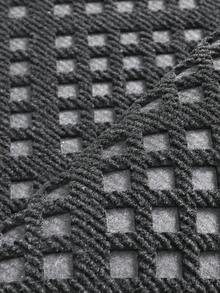 DAJIANG 1 tấm thảm cao su lót lối vào, họa tiết hình học, hình chữ nhật, tối giản, phong cách Bắc Âu, hiện đại, có lưỡi gạt, đế cao su chống trượt, không chặn cửa, dễ vệ sinh, thấm hút, thích hợp cho lối vào trong nhà và ngoài trời, thảm trang trí thảm nhà bếp trang trí Giáng sinh - Xám - Xem 8