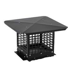 Chimney Cap,Chimney Cover,Outside Roof Rain Cap,Fireplace Chimney Cap,Stainless Steel Fireplace Exhaust Cap For Vent,Easy Installation,Adjustable Bottom To Fit Existing Clay Flue Tile Sizes - 9*9" - Ver 1