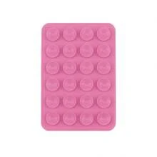 畅销 24 件硅胶吸盘，适用于手机和平板电脑 - 通用型，背面粘性强，抓握牢固，兼容 、Android 手机，生日、家人、朋友礼物，手机支架，手机配件 - 粉色 - 查看 5