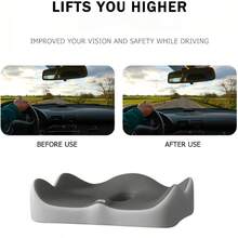 Orthopedic Seat Cushion, Memory Foam Ergonomic Seat Cushion For Office Chair, Car, Desk, Gaming, Pressure Relief For Sciatica, Tailbone, Hip, Back Pain - Đen + Xám - Xem 5