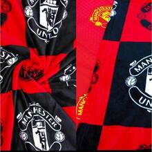 FC Large Checkered Blanket - Super Soft Fleece Throw - Red Devils, 150cm X 100cm - 1 - View 5