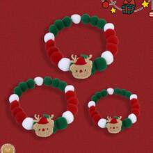 Pet Christmas Felt Ball Collar, Cat & Dog Christmas Decorative Necklace