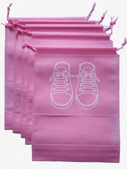 Bolsa de zapatos con cordón, bolsa de almacenamiento de viaje, cierre con cordón, bolsa de zapatos impermeable portátil, bolsa de almacenamiento multifuncional, organizador de zapatos, bolsa de playa impermeable, unisex, artículos esenciales de viaje, de vuelta a la escuela