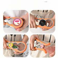 1pc 4-In-1 Multifunctional Jar Opener For - Easy To Use Lid Opener, Can Opener, And Bottle Opener - Blue - View 5