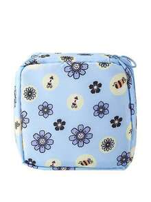 1pc Corduroy Sanitary Pad Storage Bag, Portable Travel Storage Bag, Large Capacity Sanitary Pad Storage Bag, Feminine Tampon Storage Bag, Portable Cosmetic Lipstick Bag, Coin Purse, Girls Coin Purse, Sanitary Pad And Liner Storage Bag, For Storing Sanitary Pads, Liners And Tampons, Essential For Girls, Travel Essential, Holiday Gift, Gift For Girls - Multicolor - View 12