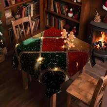 1/20 pièces Nappe de Noël, Nappe à motif à carreaux colorés classiques, Thème joyeux, Décoration de Noël, Convient pour les restaurants, les cuisines, les fêtes de vacances, Parfait pour la décoration de la maison