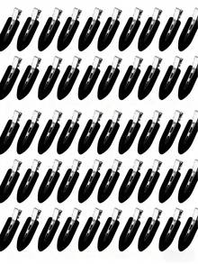 12个黑色、白色和粉色简约时尚无痕刘海发夹，女士隐形化妆发夹，适合日常洗漱、化妆和护肤，休闲发饰，发夹，学习用品 - 彩色 - 查看 10