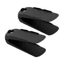 ZYLX SHOPPING – Pack 2 Organizadores de Zapatos 28 cm Negro o Beige Ahorra Espacio - Negro - Ver 1