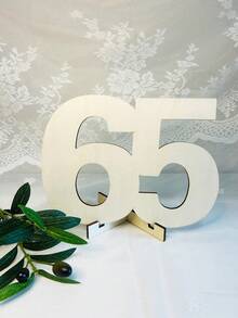 1 Handmade Wooden Digital Greeting Card With Sturdy Base -18 Years Old, 20 Years Old, 30 Years Old, 40 Years Old, 50 Years Old, 60 Years Old Milestone Birthday And Anniversary Message Book - With Blessings