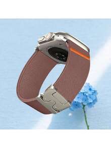 1pc Sport Nylon Stretchy Watch Band Parachute Buckle Compatible With Apple Watch Series11 42mm 46mm For Woman Man,Compatible With Apple Watch 42mm 46mm 45mm 44mm 38mm 40mm 41mm 49mm,Compatible With Apple Watch Series11/10/9 8/7/6/5/4/3/2/1/SE/Ultra2&1