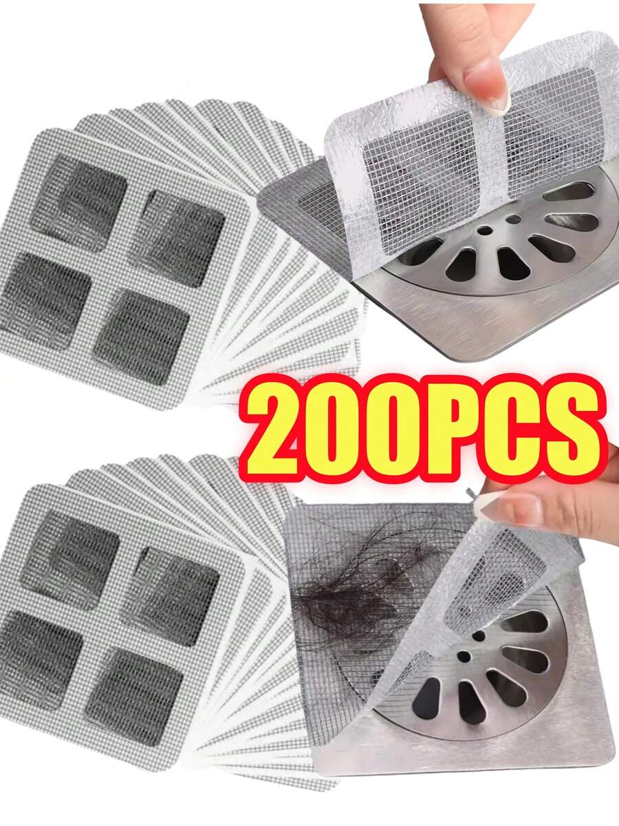 10-200 CÁI Lưới chắn tóc thoát nước vòi hoa sen dùng một lần, lưới chắn tóc thoát nước vòi hoa sen, lưới lọc bồn rửa sàn, dụng cụ chặn tóc cho phòng tắm nhà bếp