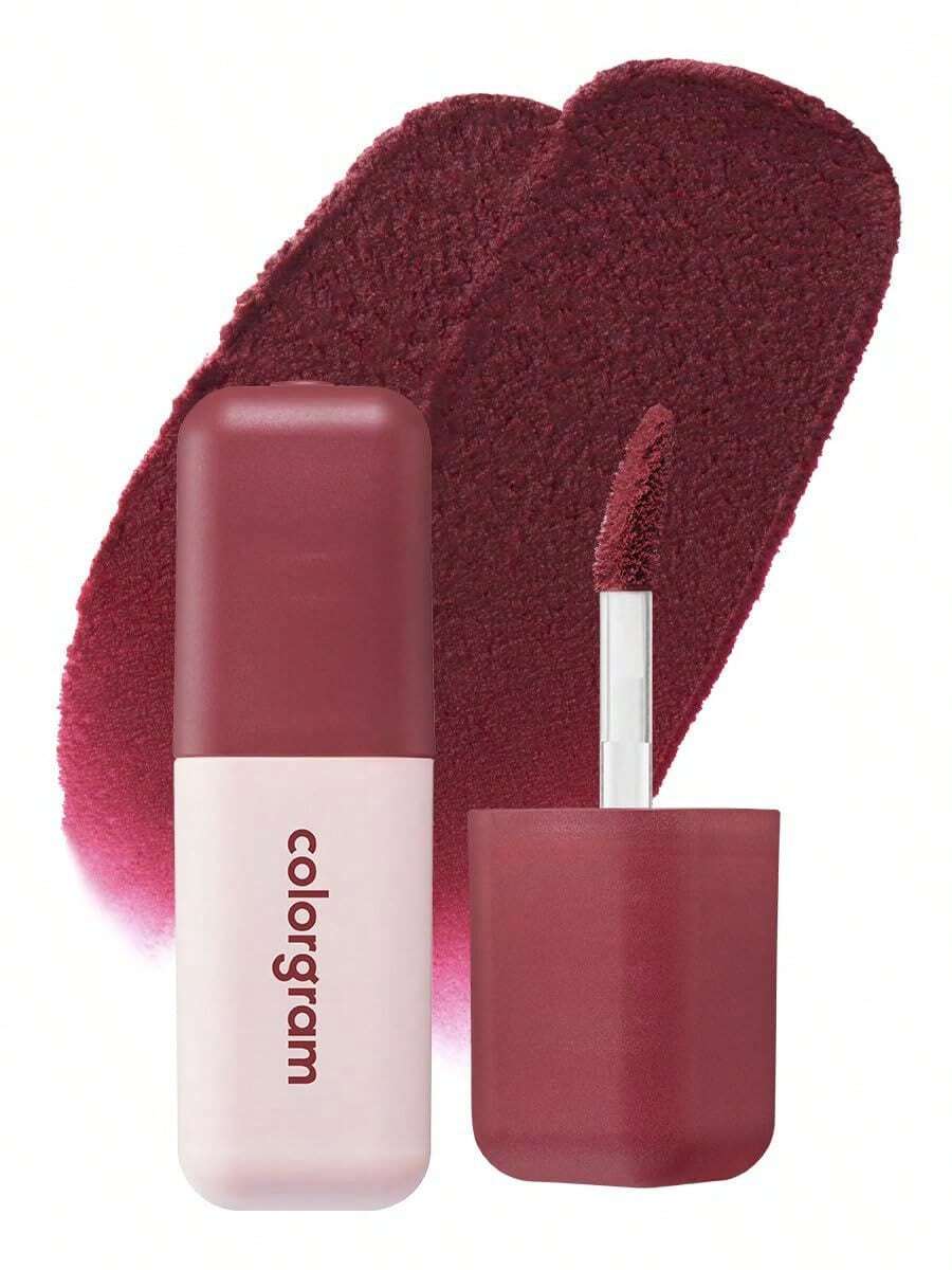 Colorgram NUDE BLUR TINT Is A Soft Velvet Matte Liquid Lipstick & Cheek Tint Providing Lightweight Blurring For A Smooth Airbrushed Finish With A Long-Lasting Non-Sticky Formula - 12 BLOODY PLUM - 12 Blood Plum - View 1