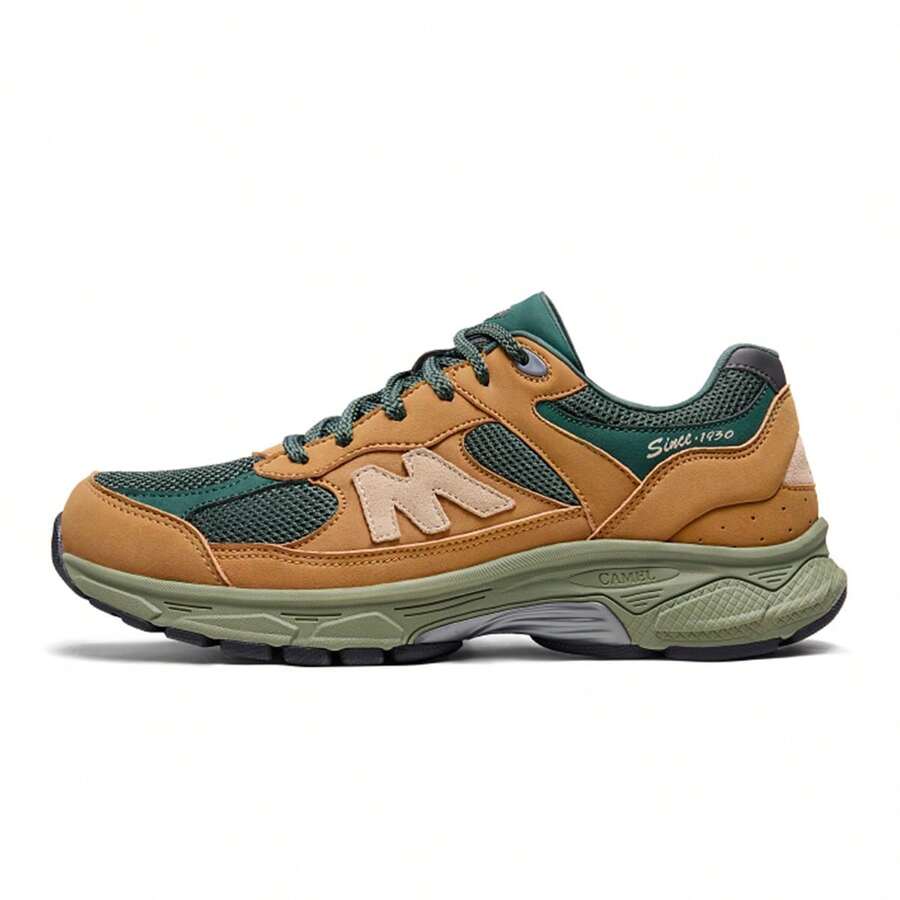 Couple's New Thick Sole Sneakers, Versatile Retro Casual Style, Autumn - Golden Green - View 1
