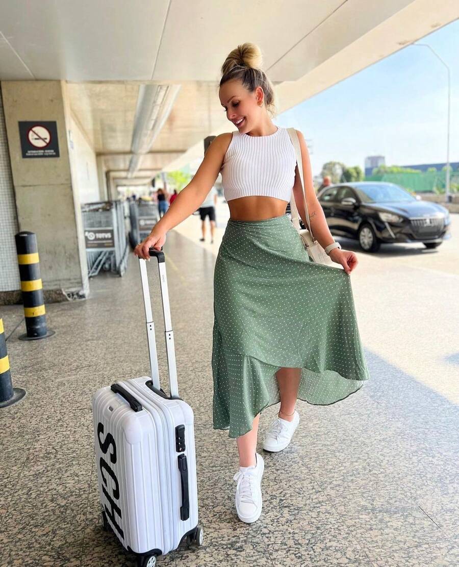 Women Skirts - Green - View 1