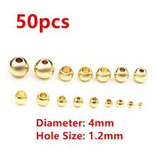 2-8mm不鏽鋼金色間隔珠魅力珠子,diy手鍊,項鍊,珠寶製作配件,吊飾