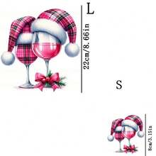 1 pièce/2 pièces/3 pièces Autocollants de transfert de chaleur pour tasse de Noël, Décalcomanies de presse à chaud DIY, Plastique durable pour la confection de t-shirts, la décoration de coussins, Autocollants vinyle lavables multicolores - Applicable sur les sacs à dos, les coussins, les pantalons, les housses de canapé, de haute qualité et résistant à la décoloration