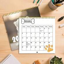 2026 Desktop Elegant Calendar - Monthly And Daily Planner With Cute Dog Illustration, Portable Time Organizer For Home And Office, Perfect Gift For New Year, Halloween, Christmas, Birthdays, And Other Festive Occasions
