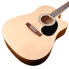 YMMuzik Guitarra clásica de madera de tilo de 41 pulgadas, guitarra acústica para principiantes