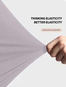 女士羊毛保暖内衣套装，舒适打底衫，适合户外活动和滑雪的保暖紧身裤，适合瑜伽的长袖圆领上衣和裤子套装 - 淺灰紫 - 查看 8