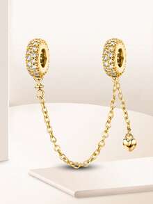 1Pc Elegant Shine Safety Chain Charm For Women Fit Bracelets Bangles DIY Jewelry Making Dating Gift Fine Ladies Jewellery - Flash Chain - View 7