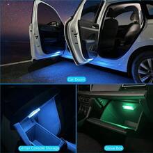 - Luces de puerta de coche recargables inalmbricas de colores para todos los coches colores de luces de puerta de coche, 2 piezas 4 piezas - colores de luces de puerta de coche - 4 luces para puerta de coche de 7 colores - Ver 7