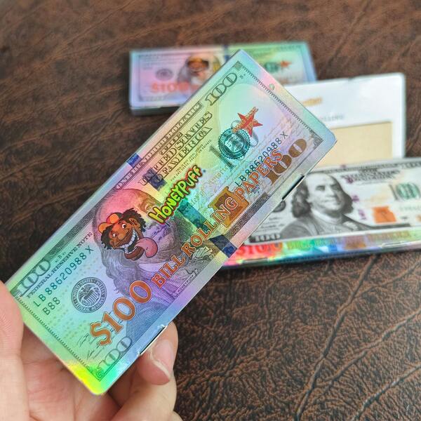 1/3pcs New Slow Burning Cigarette Rolling Papers With Tips, Green Pattern Cigarette Rolling Papers 24 Sheets/Pack, Smoking Accessories