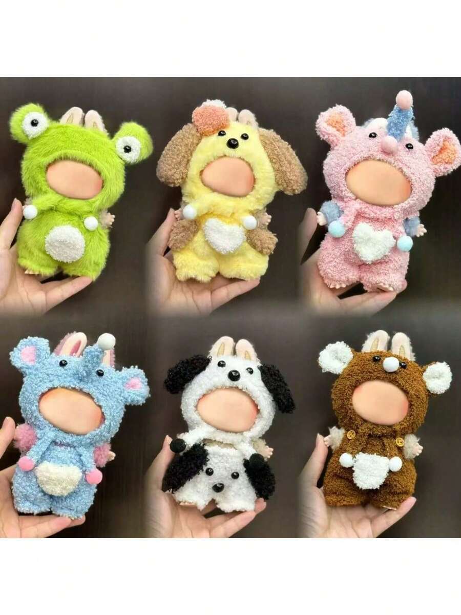 (Chỉ quần áo) Trang phục búp bê Labobo mới, Ếch dễ thương, Voi, Bộ trang phục Cookie Ann, Thế hệ thứ 1 & 2, Váy dự tiệc ngồi cho - Nhiều màu - Xem 1