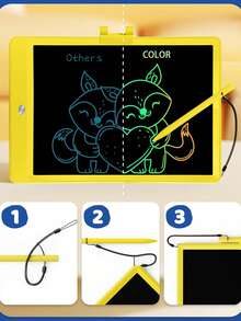 RSP Tableta de escritura LCD de 10 pulgadas, pizarra de dibujo, tableta de garabatos para niños, pizarra de escritura a mano, pizarra de escritura electrónica, adecuada para niños y niñas de 3 a 8 años, incluye bolígrafo y cuerda, pantalla borrable para reutilizar, suministros de aprendizaje de dibujo y escritura para el hogar, regalo para niños y niñas, cumpleaños, Halloween, Navidad - Multicolor - Ver 15