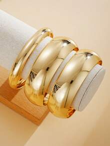 17KM Set de 5 brățări vintage din rășină și metal, culori simple la modă de toamnă/iarnă, potrivite pentru cupluri, vacanță, întâlniri, cadouri, casual, petrecere