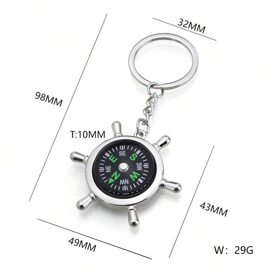 Customized Metal Compass Keychain Pendant, Travel Club Promotional ...