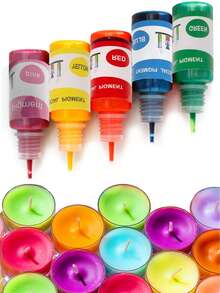5ml 20 Colors Candle Dye Liquid Dye, DIY Jewelry Making & Candle Making Coloring Pigment 50ml/100ml, Candle Color Dye Suitable For Silicone Mold DIY Handmade Scented Candle Soap Dye Coloring, DIY Jewelry Making & Candle Making Dye Liquid, Halloween, Christmas, Holiday DIY Candle Coloring Dye