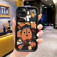 Funda de teléfono de manga japonés C-Chainsaw M-Mans FUNDA compatible con  12 11 13 14 15 16 17MINI Max Pro Plus, funda trasera suave de TPU, compatible con funda de  17, funda de  17 Pro, funda de  17 Pro Max - z3 - Ver 5